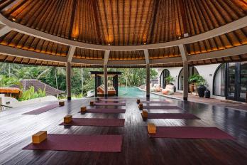 Open-air yoga shala