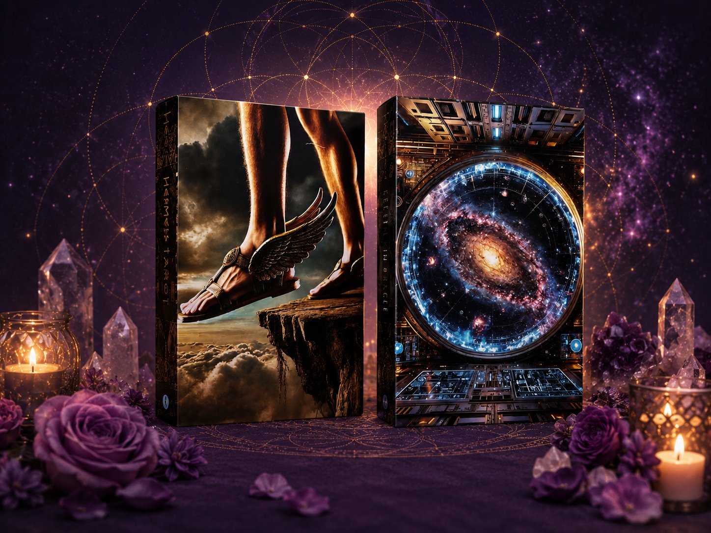 Hermes Tarot & Celestial Kin Oracle Bundle